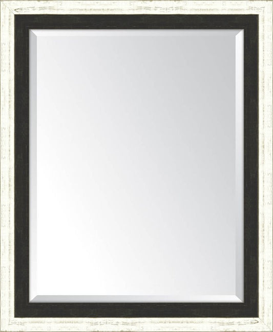 French White And Slate Black Mirror