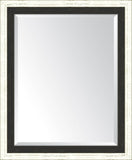 French White And Slate Black Mirror