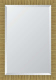 2.5 Walnut Rattan 30X40  Beveled Mirror