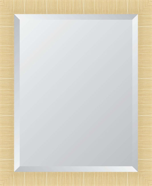 2.5" Natural Rattan 22X28 Beveled Mirror