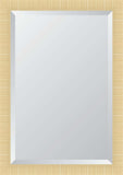 2.5" Natural Rattan 24X36 Beveled Mirror