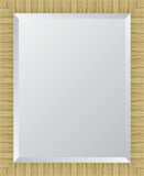 2.5" Dark Natural Rattan 22X28 Beveled Mirror