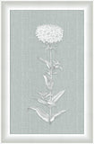 White Flora on Spa Linen V