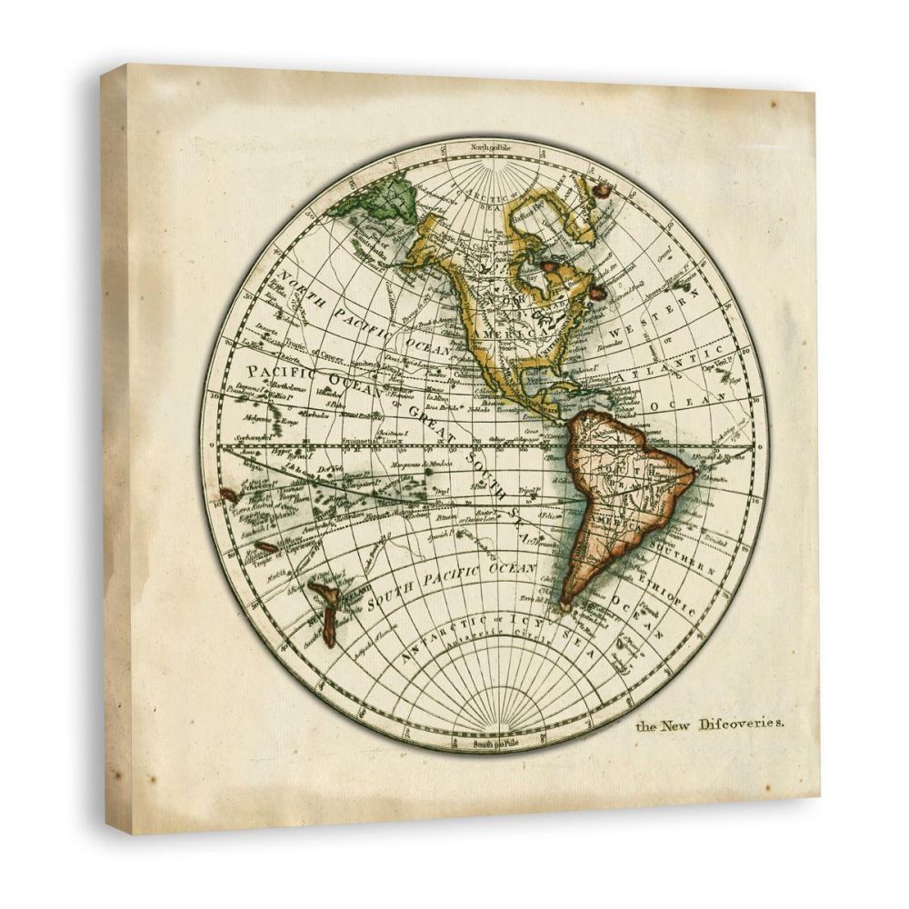 World Map I canvas